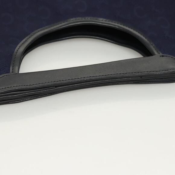 CELINE C Sulky Hand Bag Canvas Navy - Picture 7 of 12